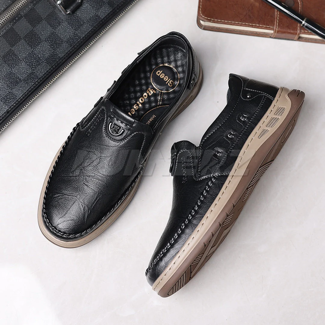Buy Chester Men’s Leather Slip-On Shoes Online in Pakistan – Premium Comfort, Style & Durability T-7808 - Image 12