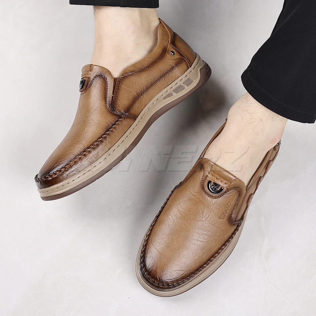Buy Chester Men’s Leather Slip-On Shoes Online in Pakistan – Premium Comfort, Style & Durability T-7808 - Image 14