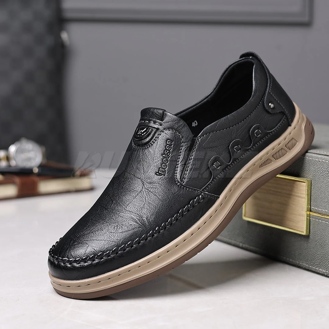 Buy Chester Men’s Leather Slip-On Shoes Online in Pakistan – Premium Comfort, Style & Durability T-7808 - Image 3
