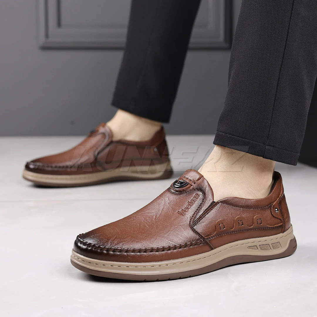 Buy Chester Men’s Leather Slip-On Shoes Online in Pakistan – Premium Comfort, Style & Durability T-7808 - Image 4