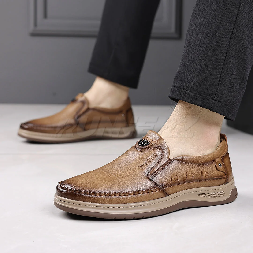 Buy Chester Men’s Leather Slip-On Shoes Online in Pakistan – Premium Comfort, Style & Durability T-7808 - Image 5