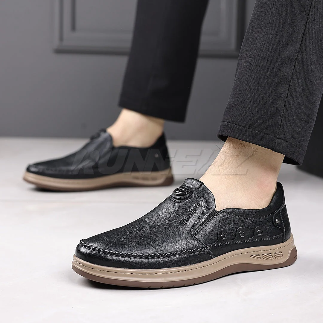 Buy Chester Men’s Leather Slip-On Shoes Online in Pakistan – Premium Comfort, Style & Durability T-7808 - Image 6