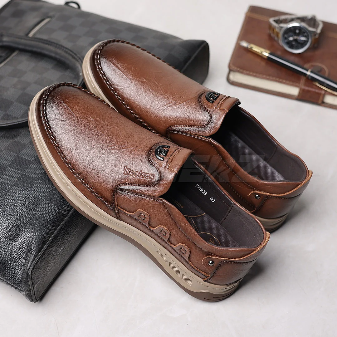 Buy Chester Men’s Leather Slip-On Shoes Online in Pakistan – Premium Comfort, Style & Durability T-7808 - Image 7