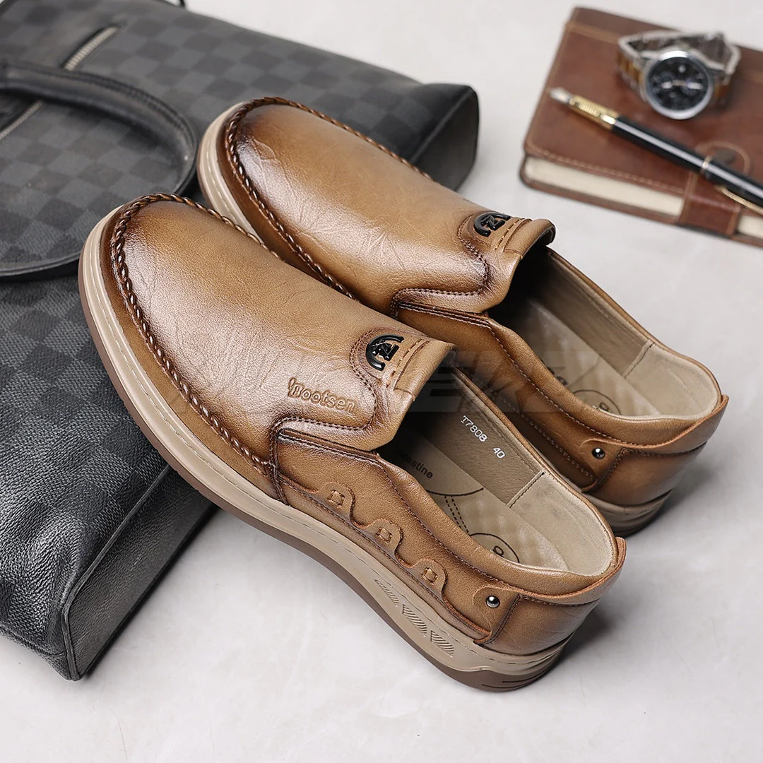 Buy Chester Men’s Leather Slip-On Shoes Online in Pakistan – Premium Comfort, Style & Durability T-7808 - Image 8