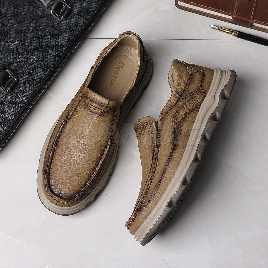 Buy Lightweight Genuine Leather Slip-On Shoes for Men in Pakistan | Medicated Comfort | Flat 20% OFF + Free Delivery Nationwide - SKU-7815 - Image 10