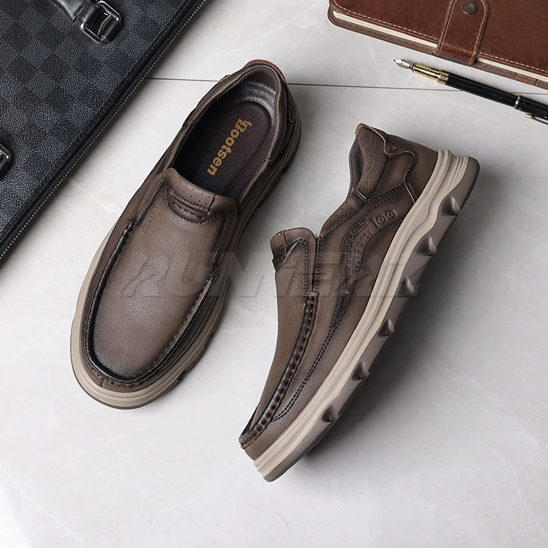 Buy Lightweight Genuine Leather Slip-On Shoes for Men in Pakistan | Medicated Comfort | Flat 20% OFF + Free Delivery Nationwide - SKU-7815 - Image 12