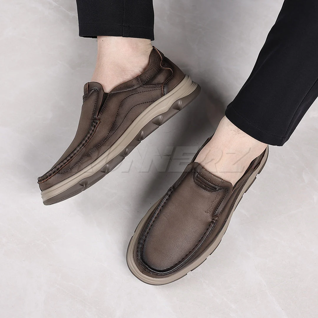 Buy Lightweight Genuine Leather Slip-On Shoes for Men in Pakistan | Medicated Comfort | Flat 20% OFF + Free Delivery Nationwide - SKU-7815 - Image 15