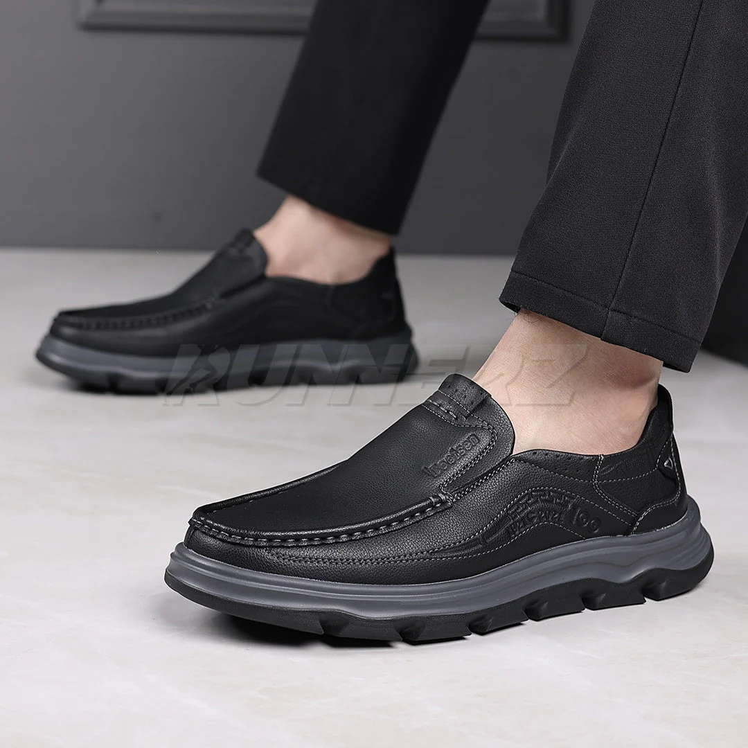 Buy Lightweight Genuine Leather Slip-On Shoes for Men in Pakistan | Medicated Comfort | Flat 20% OFF + Free Delivery Nationwide - SKU-7815 - Image 5