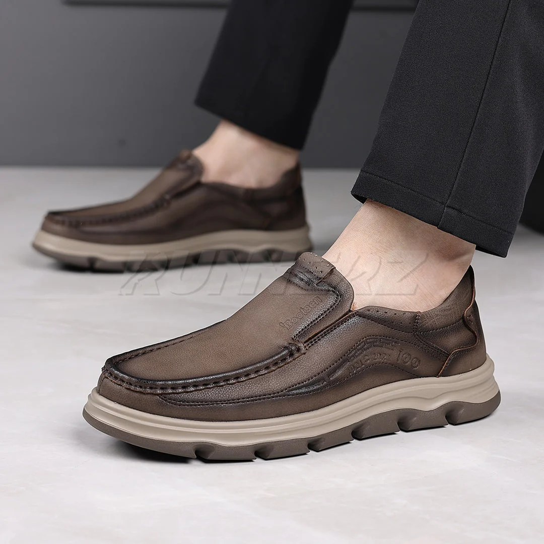Buy Lightweight Genuine Leather Slip-On Shoes for Men in Pakistan | Medicated Comfort | Flat 20% OFF + Free Delivery Nationwide - SKU-7815 - Image 6
