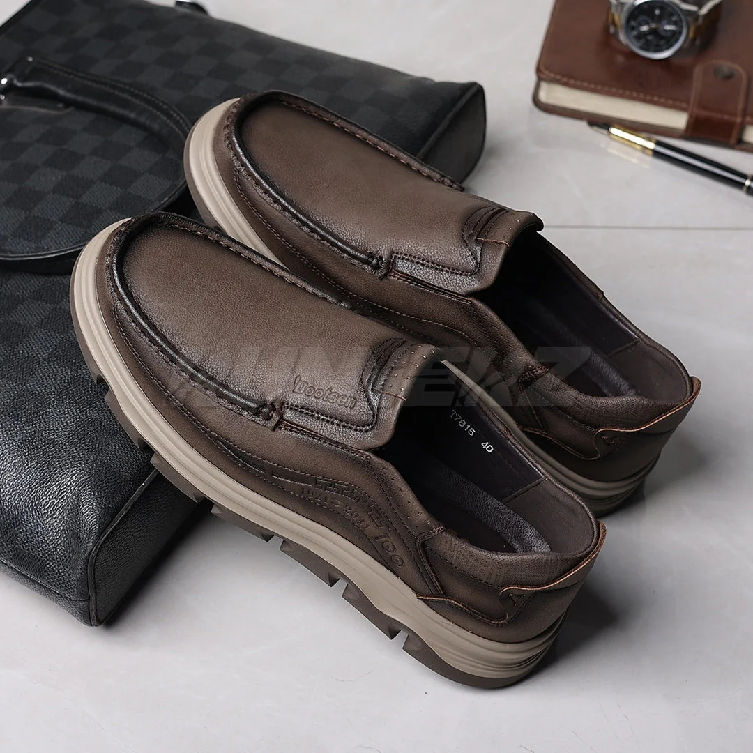 Buy Lightweight Genuine Leather Slip-On Shoes for Men in Pakistan | Medicated Comfort | Flat 20% OFF + Free Delivery Nationwide - SKU-7815 - Image 9