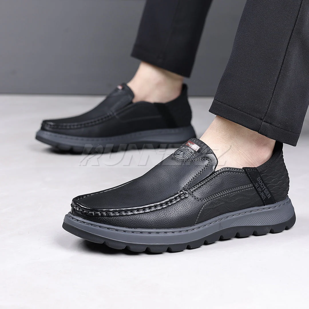 Executive Hands-Free Slip-On Leather Business Shoes for Men in Pakistan | SKU-T-7816 - Image 5