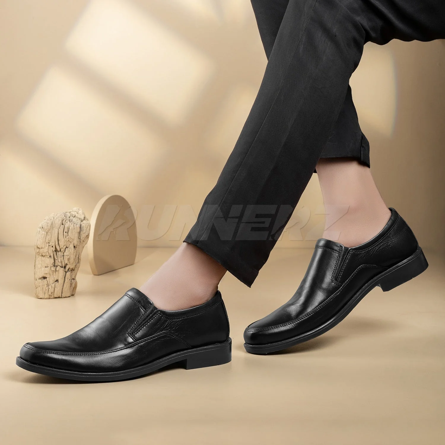 Maverick Men’s Leather Slip-On Shoes – Formal Footwear for Men in Pakistan - 811 - Image 4