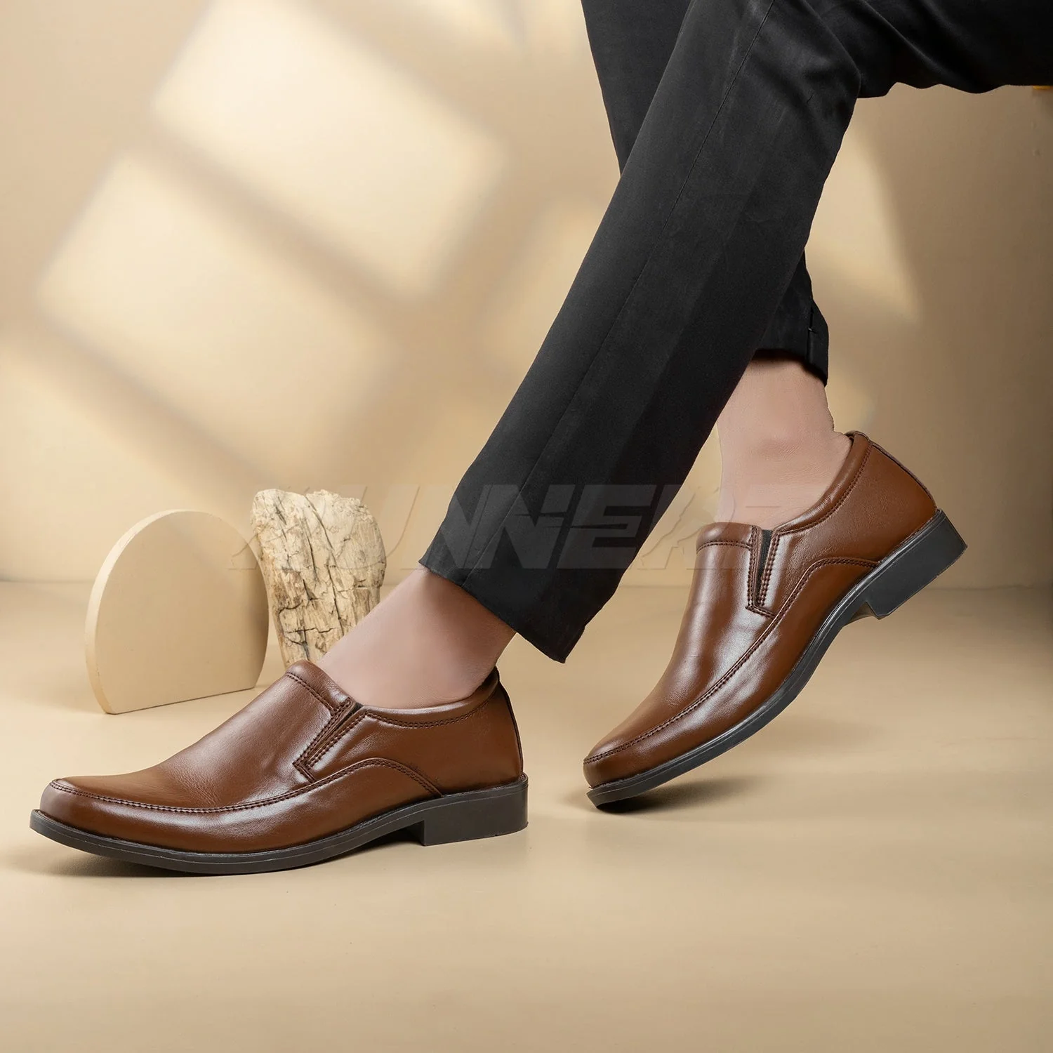 Maverick Men’s Leather Slip-On Shoes – Formal Footwear for Men in Pakistan - 811 - Image 5