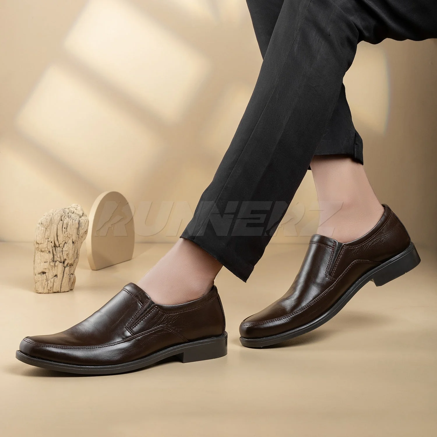 Maverick Men’s Leather Slip-On Shoes – Formal Footwear for Men in Pakistan - 811 - Image 6