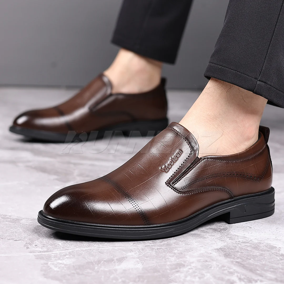 Prestige Walk Premium Leather Men's Formal Shoes for Executives in Pakistan T-7803 - Image 3