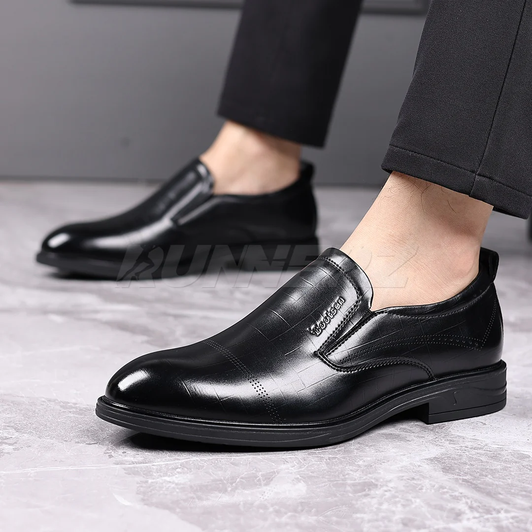 Prestige Walk Premium Leather Men's Formal Shoes for Executives in Pakistan T-7803 - Image 4
