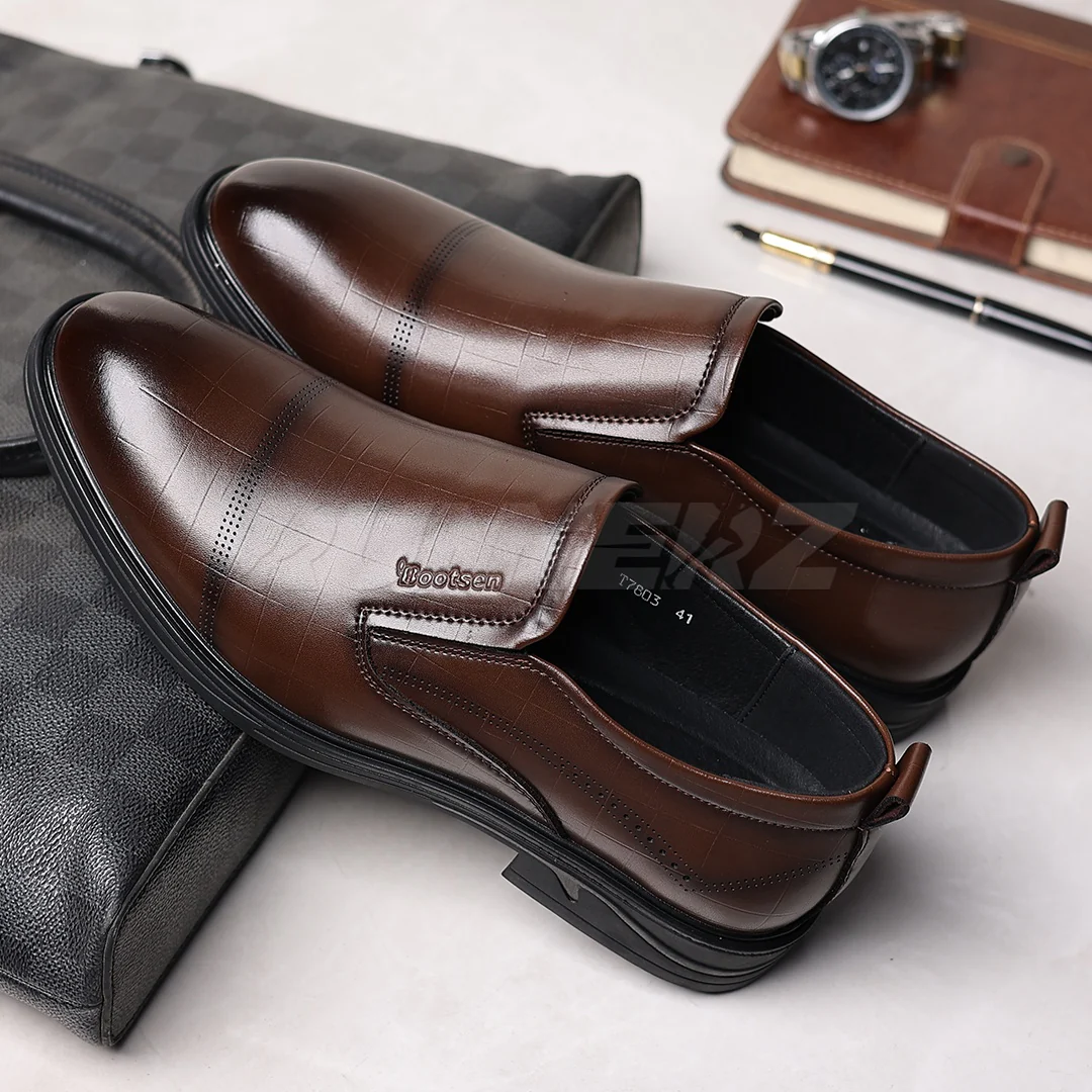 Prestige Walk Premium Leather Men's Formal Shoes for Executives in Pakistan T-7803 - Image 7