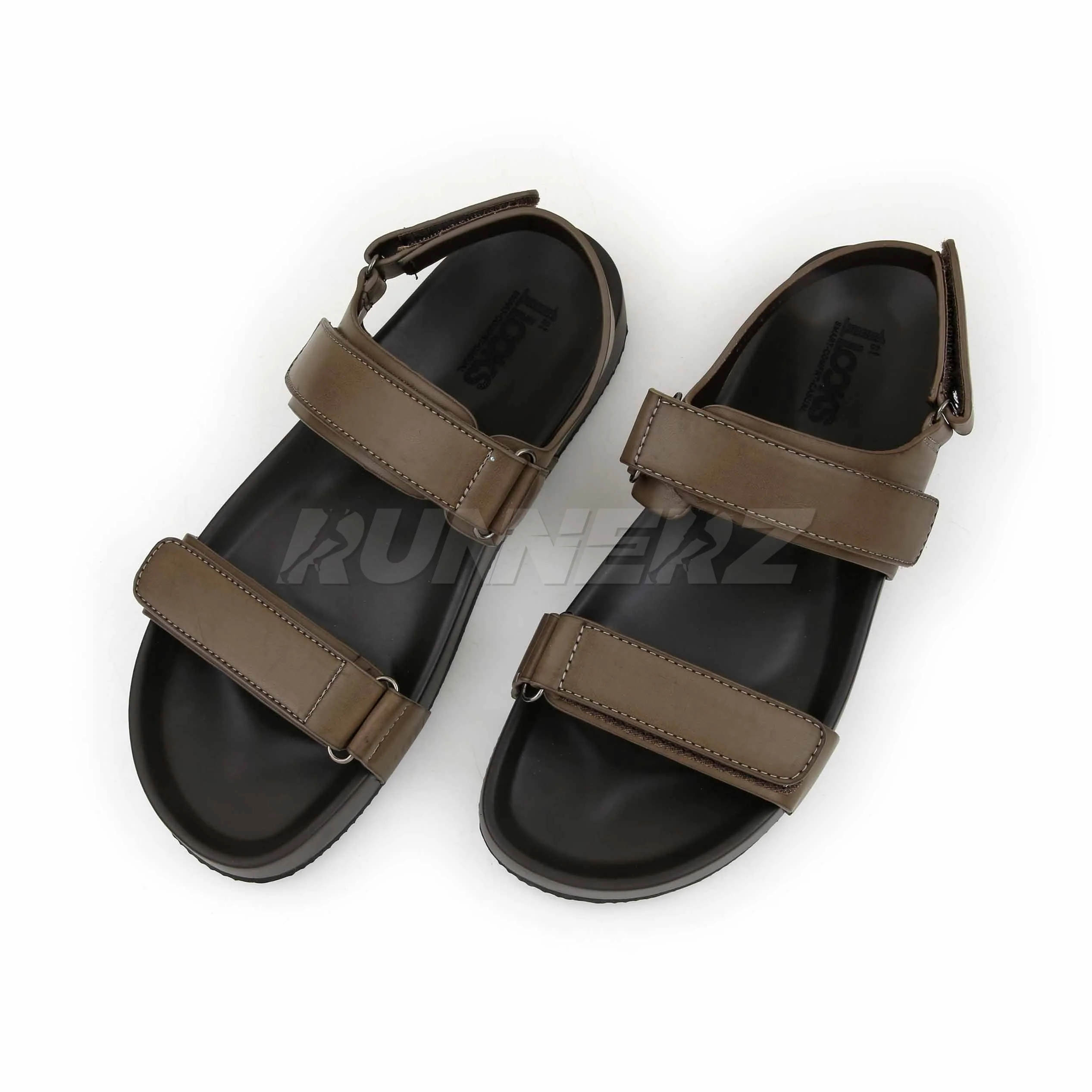 Runnerz Men’s Cushioned Sandals with Arch Support | Premium Leather Non-Slip Sandals Pakistan | SKU-819-1 - Image 7