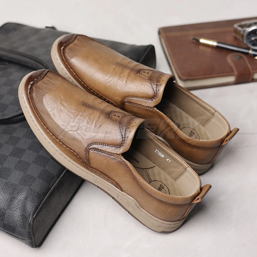 Urban Classic Medicated Shoes for Men in Pakistan – Best Orthopedic Slip-On for Foot Pain & Diabetic T-7809 - Image 12
